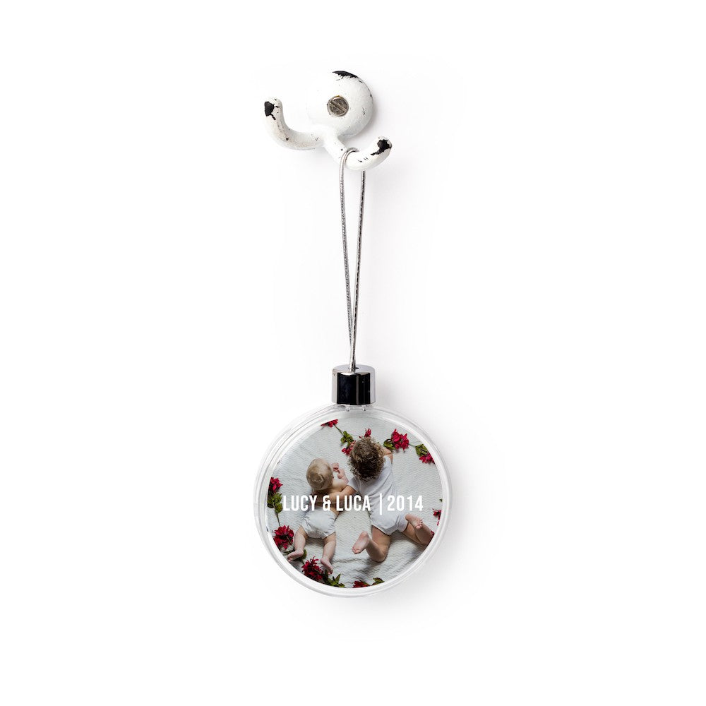 Custom Round Plastic Ornament image 0