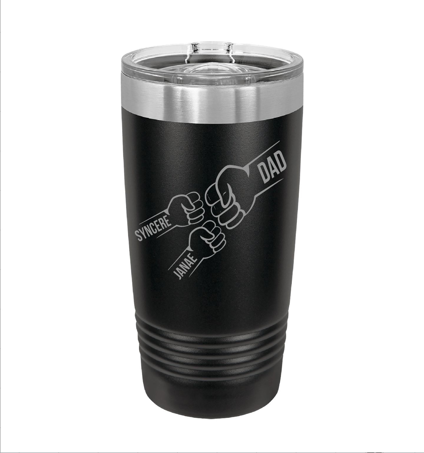 Dad Fist Pump Engraved Tumbler image 0