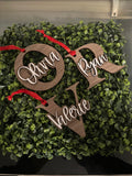 Personalized Name Wood Letter Christmas Ornament Laser Cut Christmas Decor image 0