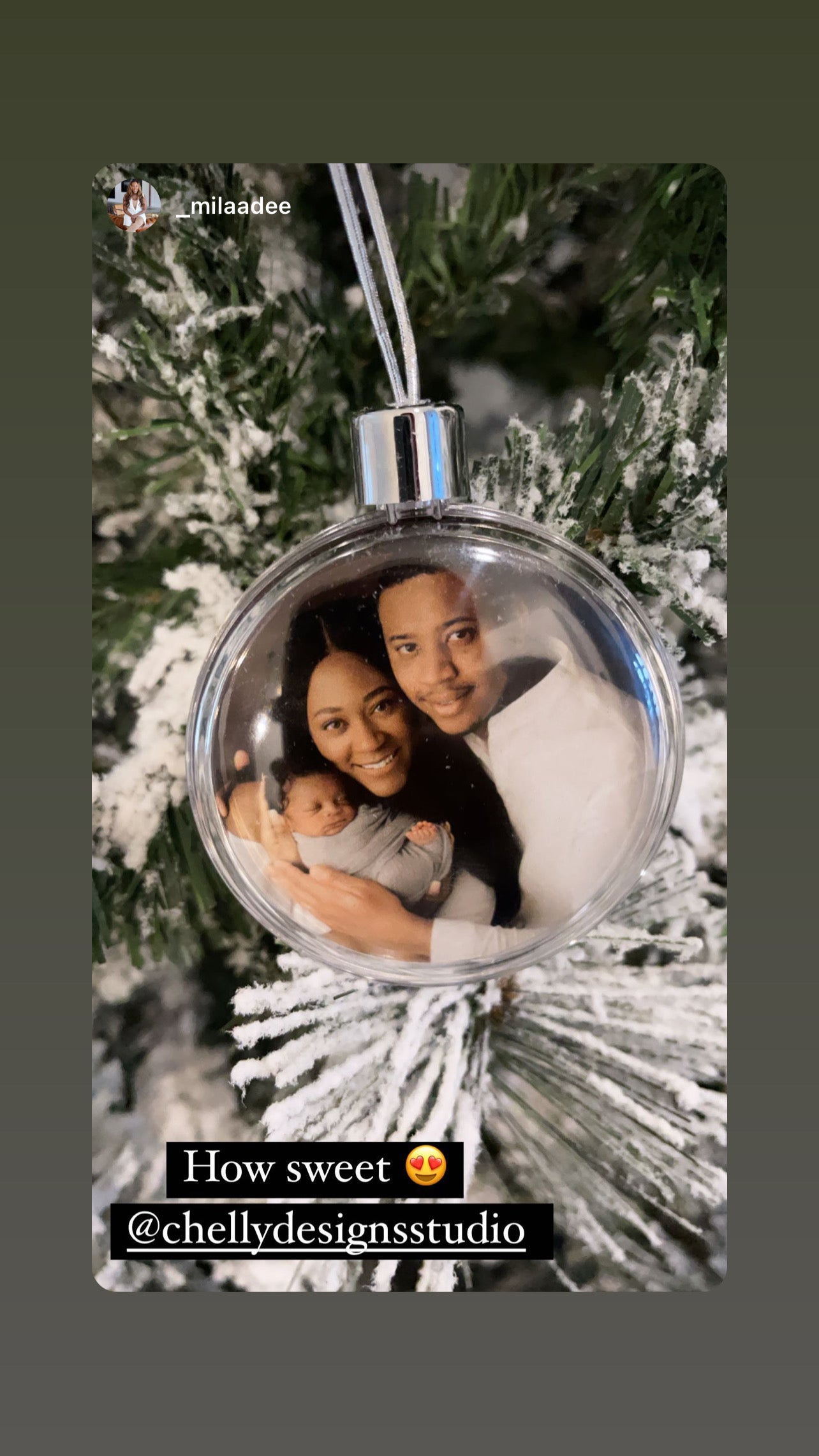 Custom Round Plastic Ornament image 1