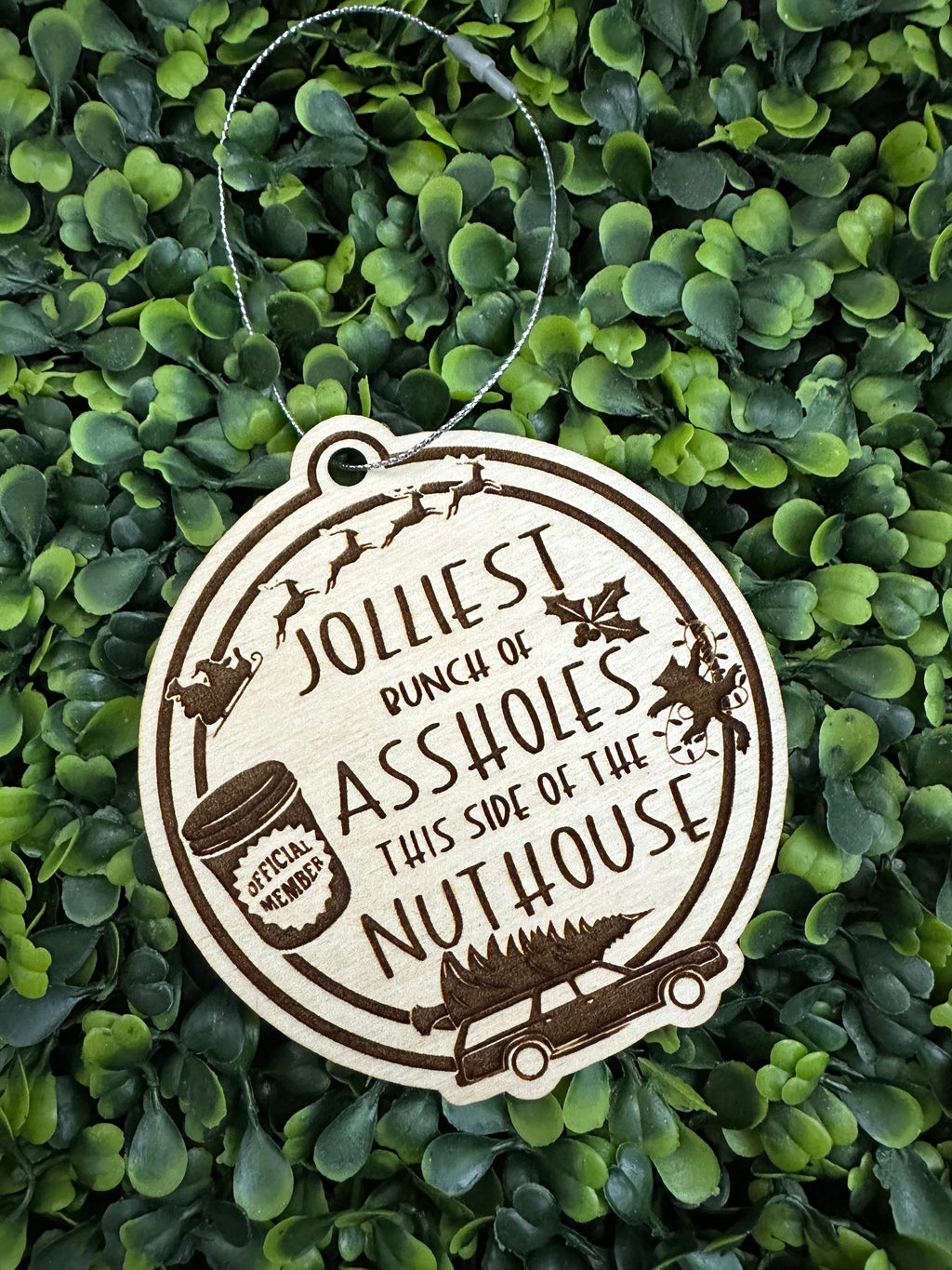 Christmas Vacation Jolliest Bunch of Assholes Ornament image 1
