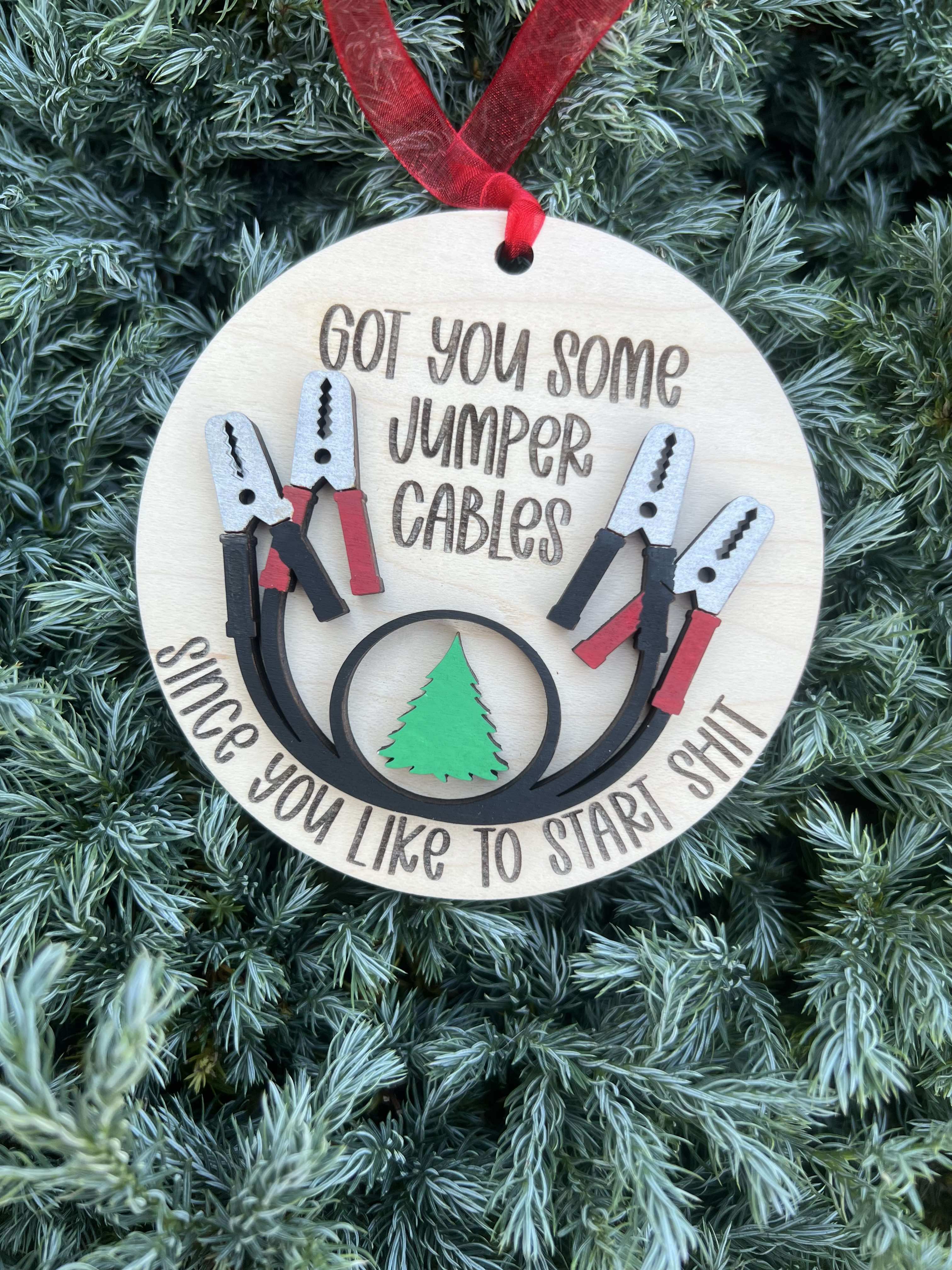 Got You Some Jumper Cables Ornament Gag Gift image 0