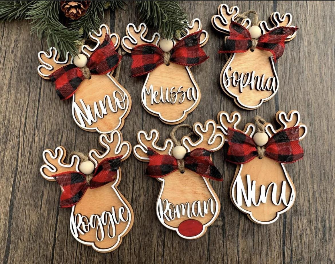 Reindeer Name Ornament image 0
