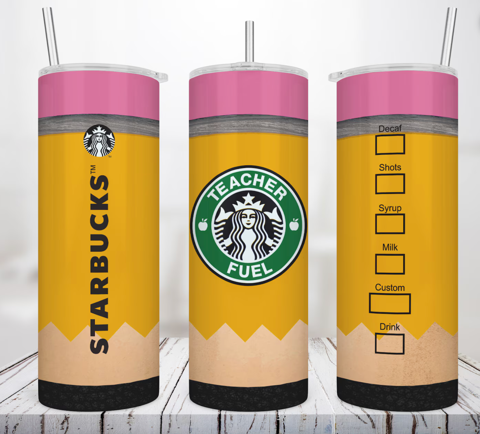 Teacher Fuel 20 oz Tumbler image 0