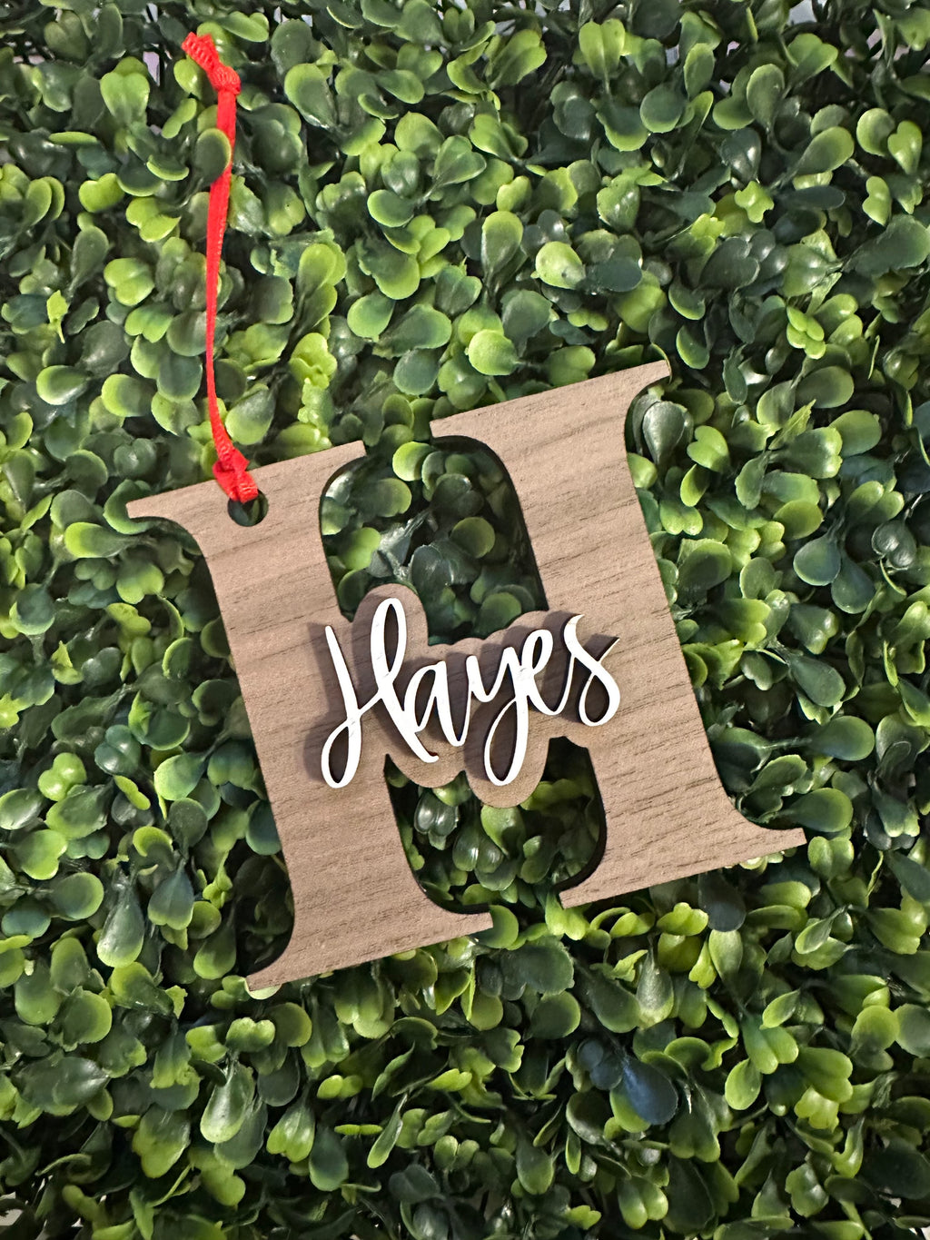 Personalized Name Wood Letter Christmas Ornament Laser Cut Christmas Decor image 4