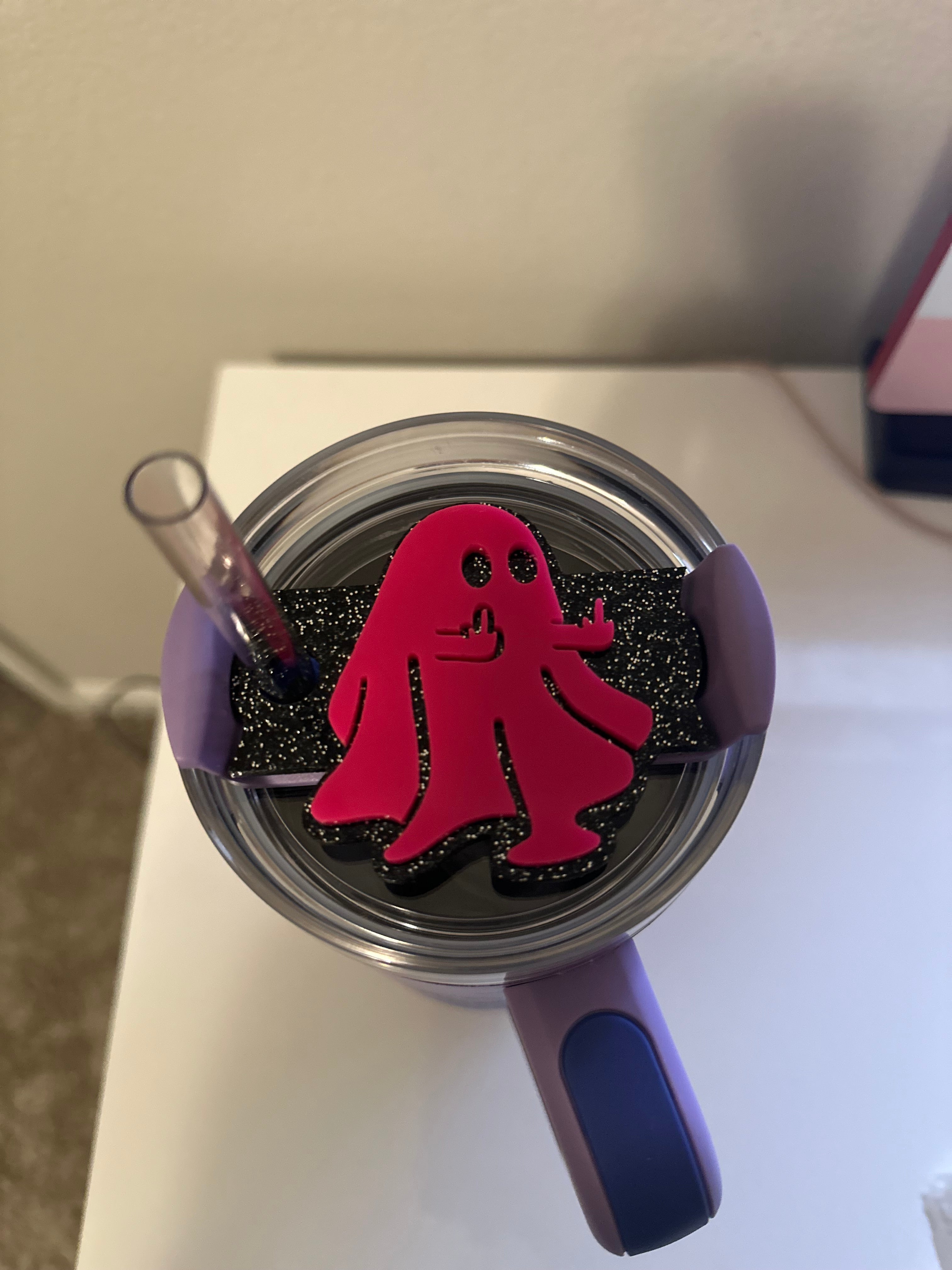 Ghost Finger 40 oz Stanley Topper image 0