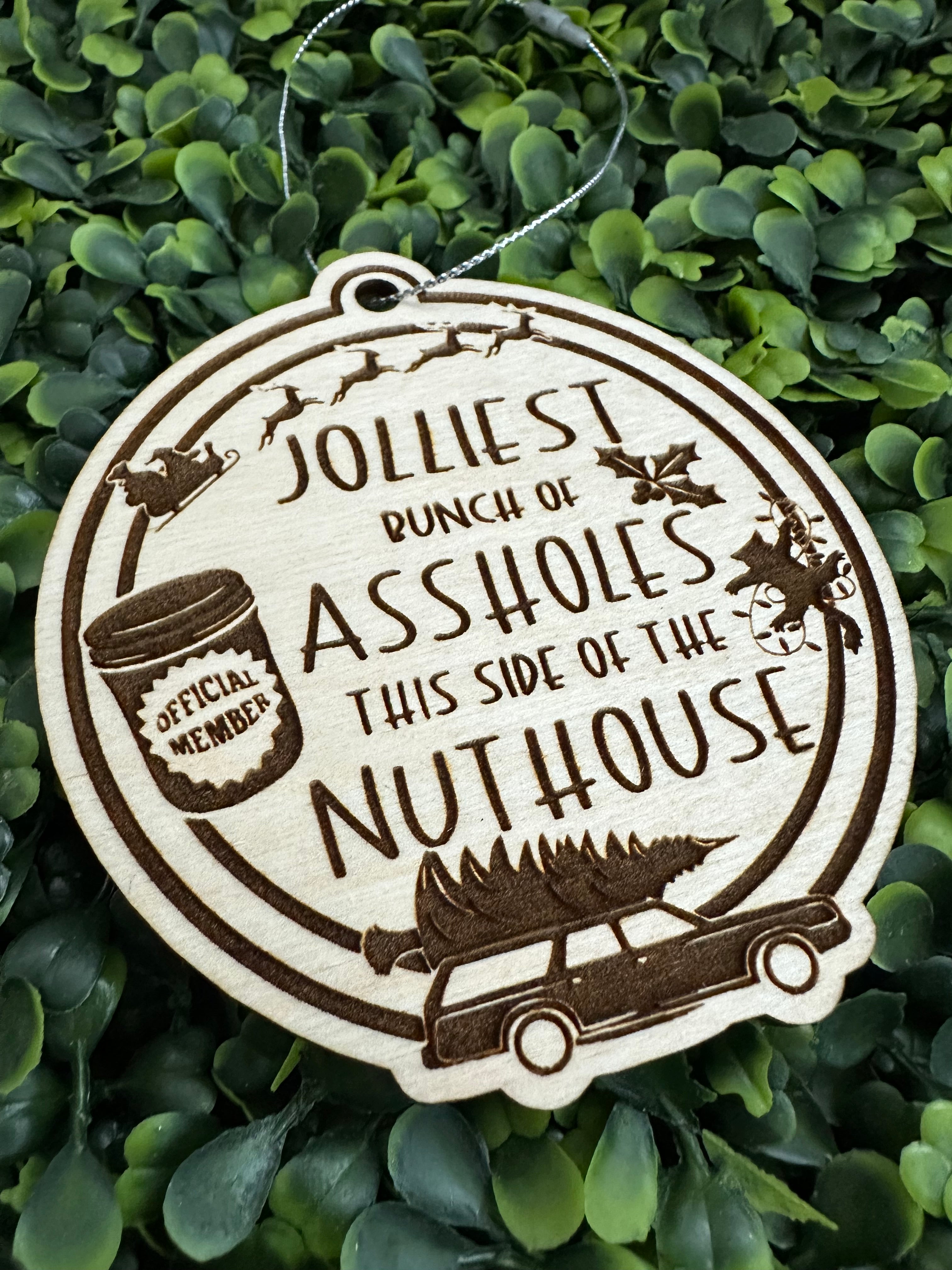 Christmas Vacation Jolliest Bunch of Assholes Ornament image 0