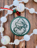 Grinch Christmas Ornament Laser Cut Christmas Decor Custom Name Ornament Bead T image 0
